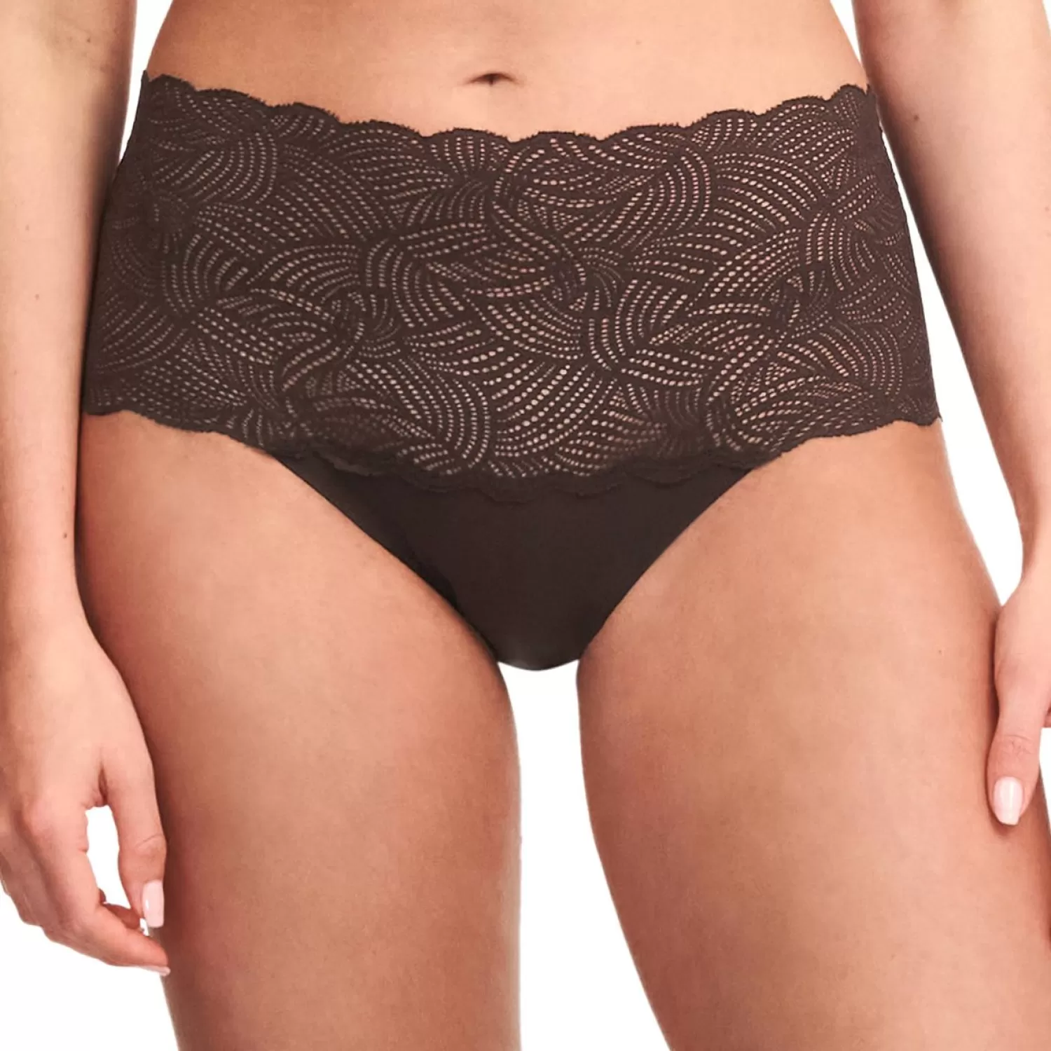 Femme Chantelle Culotte Haute-Culotte Haute Dentelle Invisible