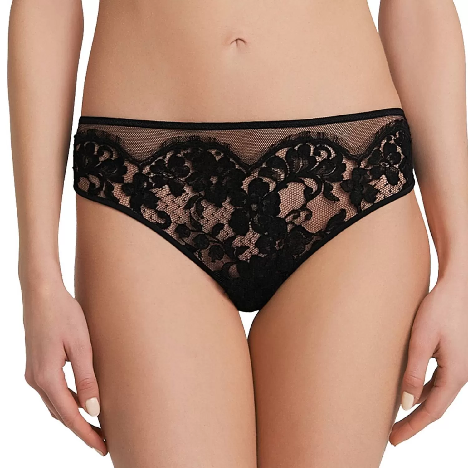 Femme La Perla Culotte Haute-Culotte Haute En Dentelle Et Soie