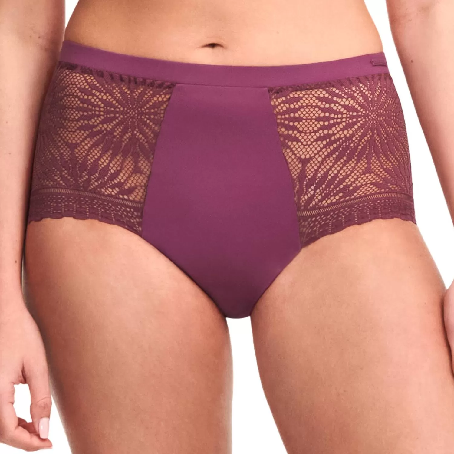 Femme Chantelle Culotte Haute-Culotte Haute Menstruelle Dentelle Graphique