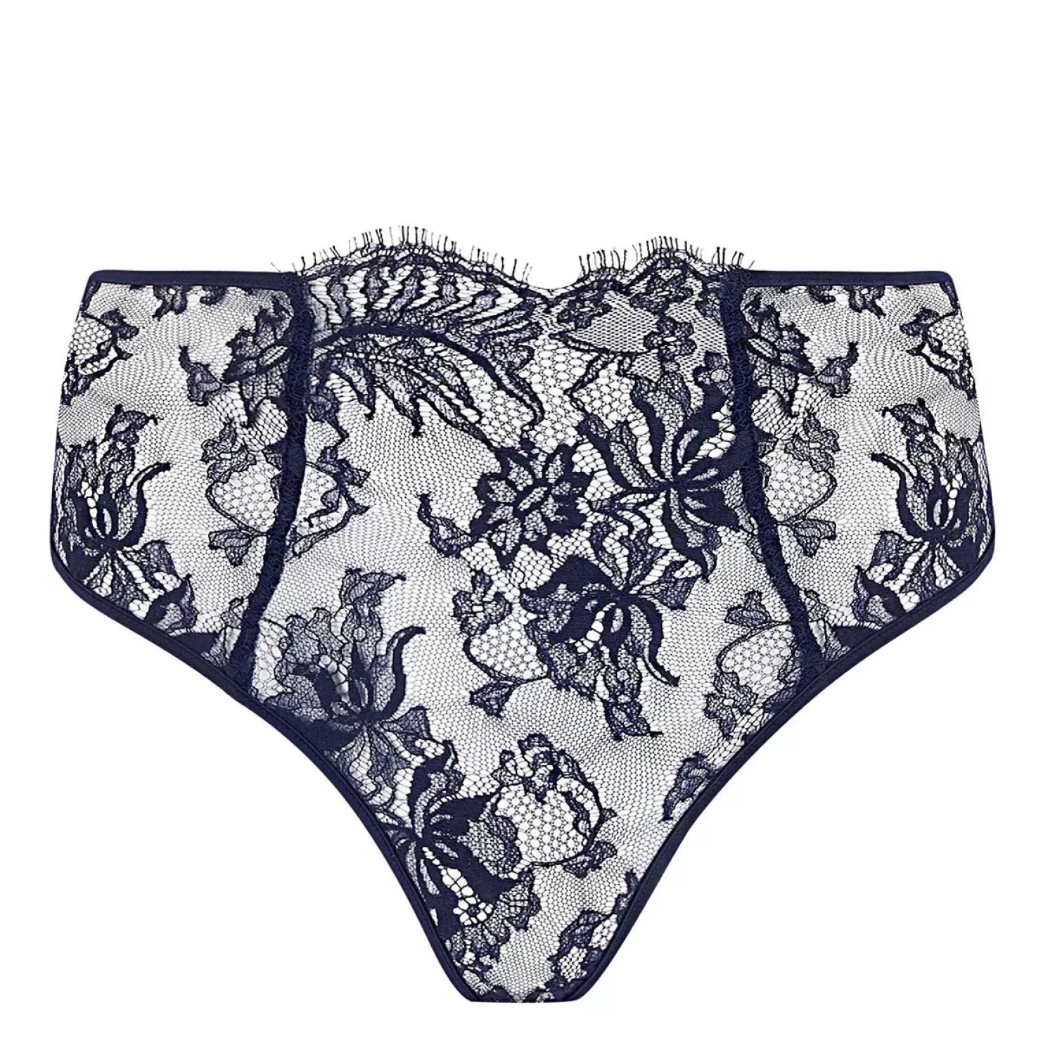 Femme Coco de Mer Culotte Haute-Culotte Haute Ouverte En Dentelle