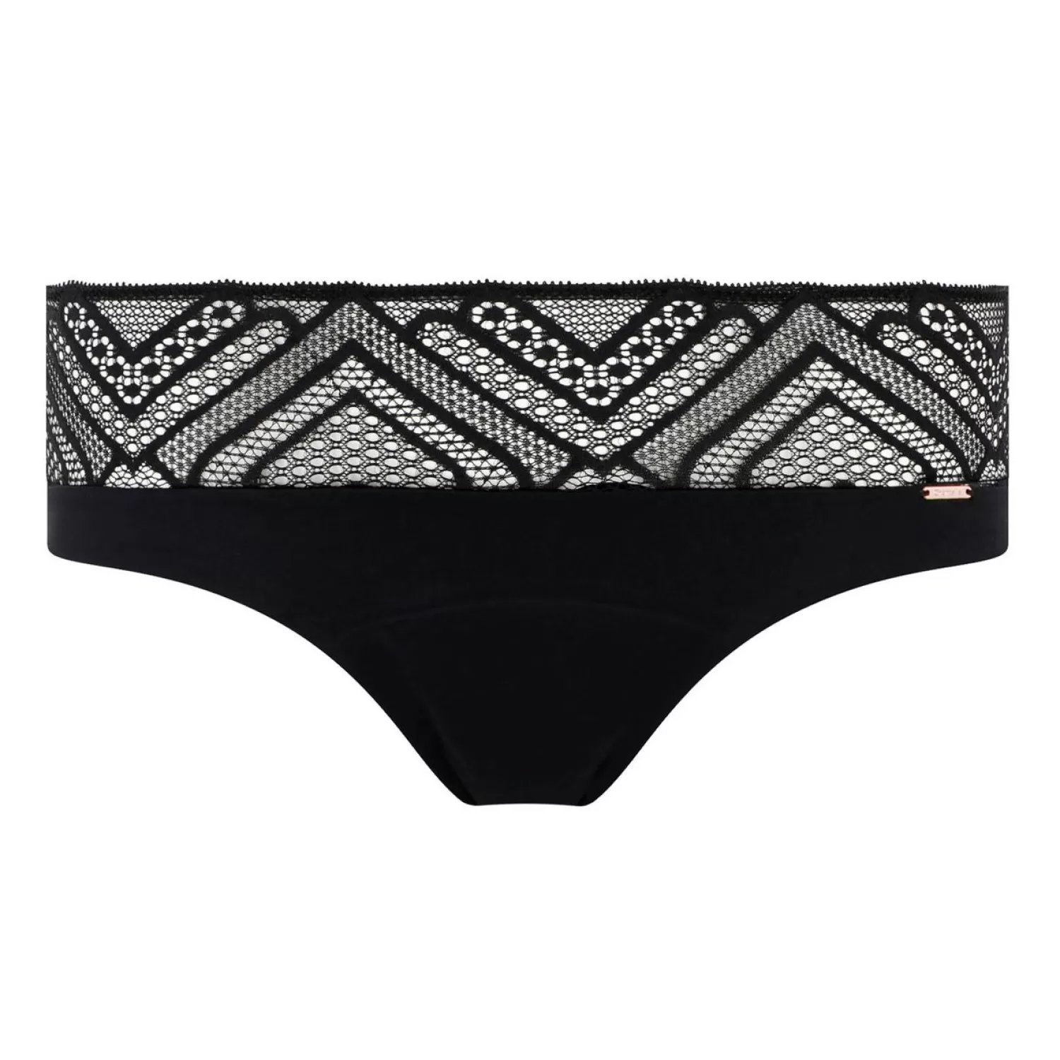 Femme Chantelle Culotte-Culotte Menstruelle Dentelle Zigzag