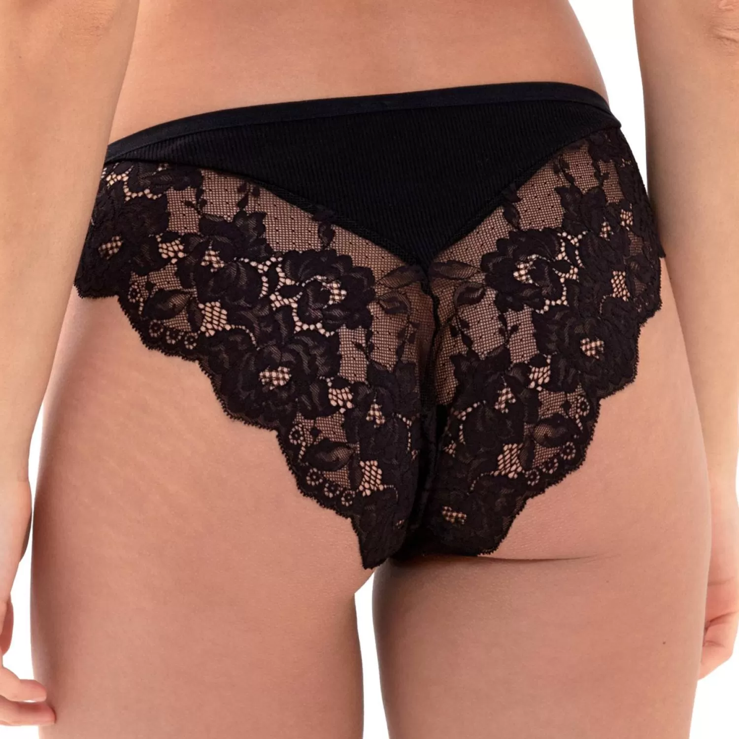 Femme Mey Slip-Slip Dentelle En Coton