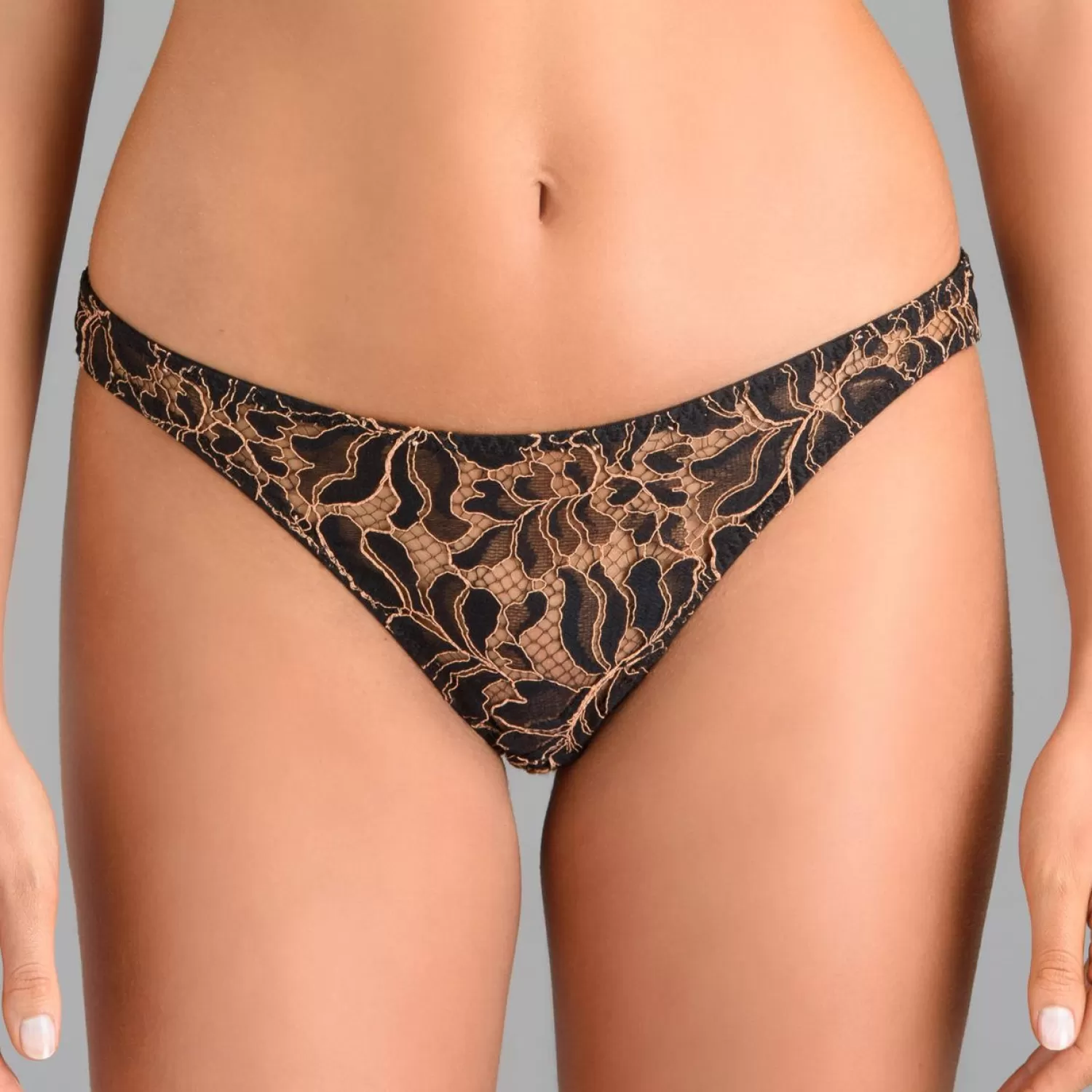 Femme Coco de Mer Slip-Slip Ouvert En Dentelle