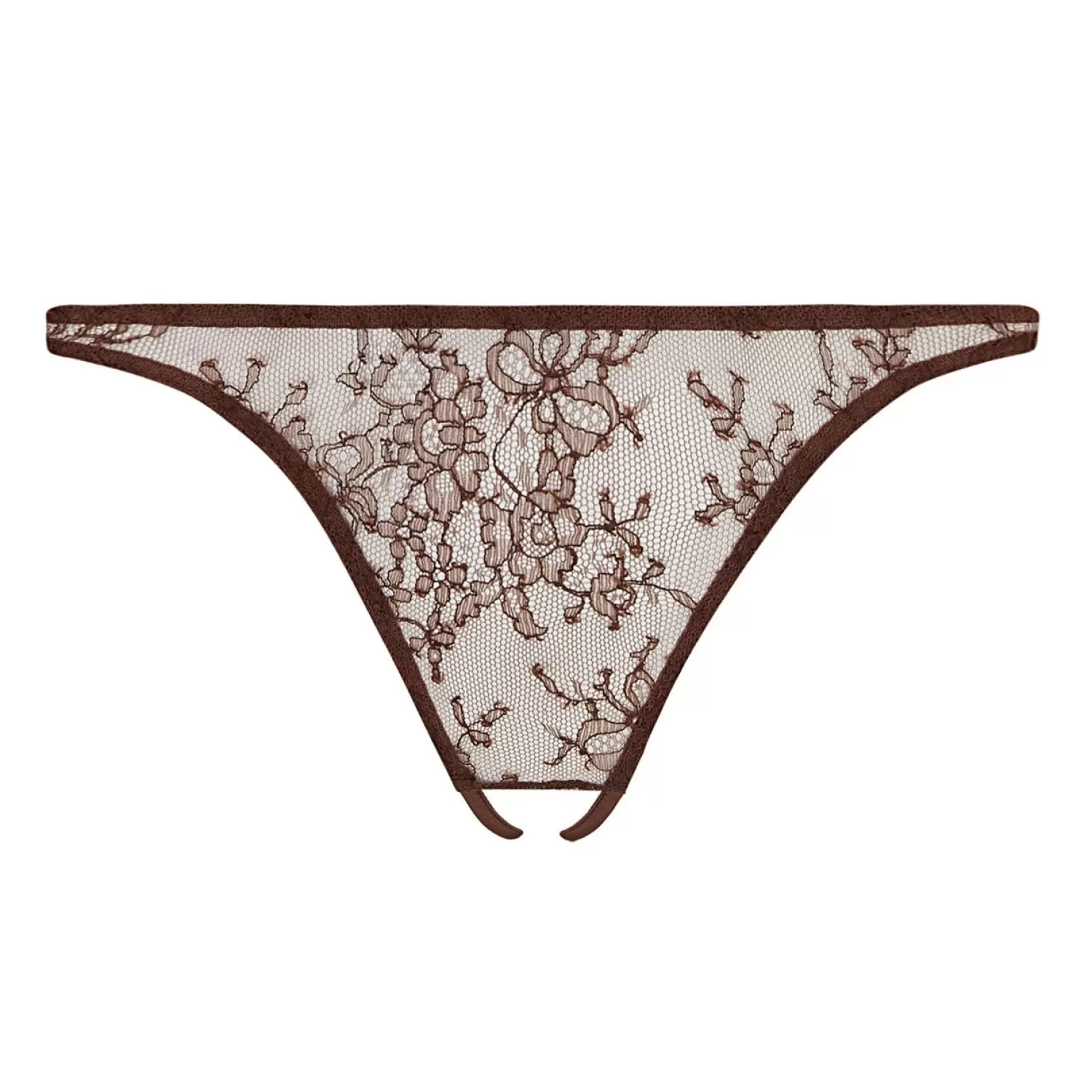 Femme Coco de Mer Slip-Slip Ouvert En Dentelle