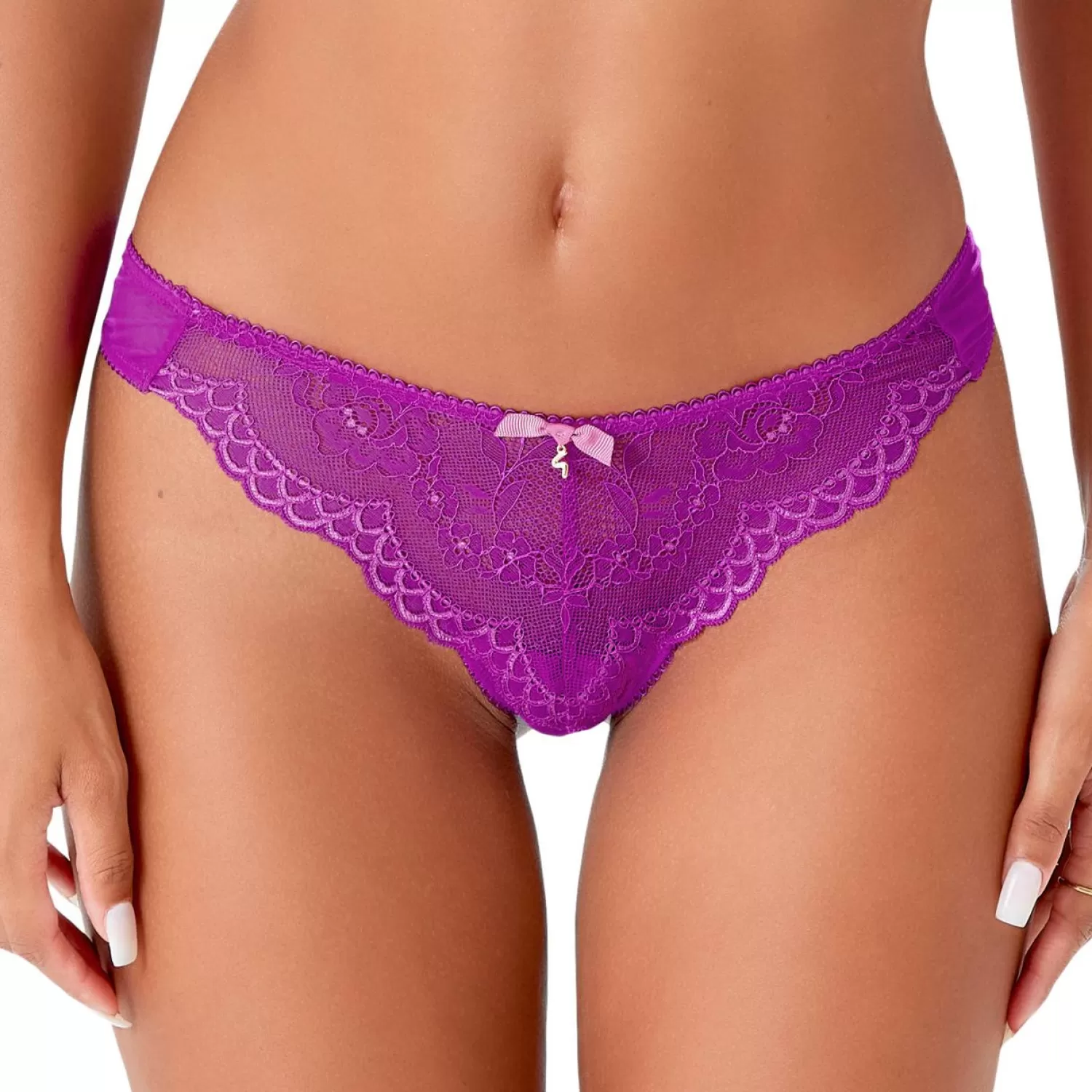 Femme Gossard String-String En Dentelle