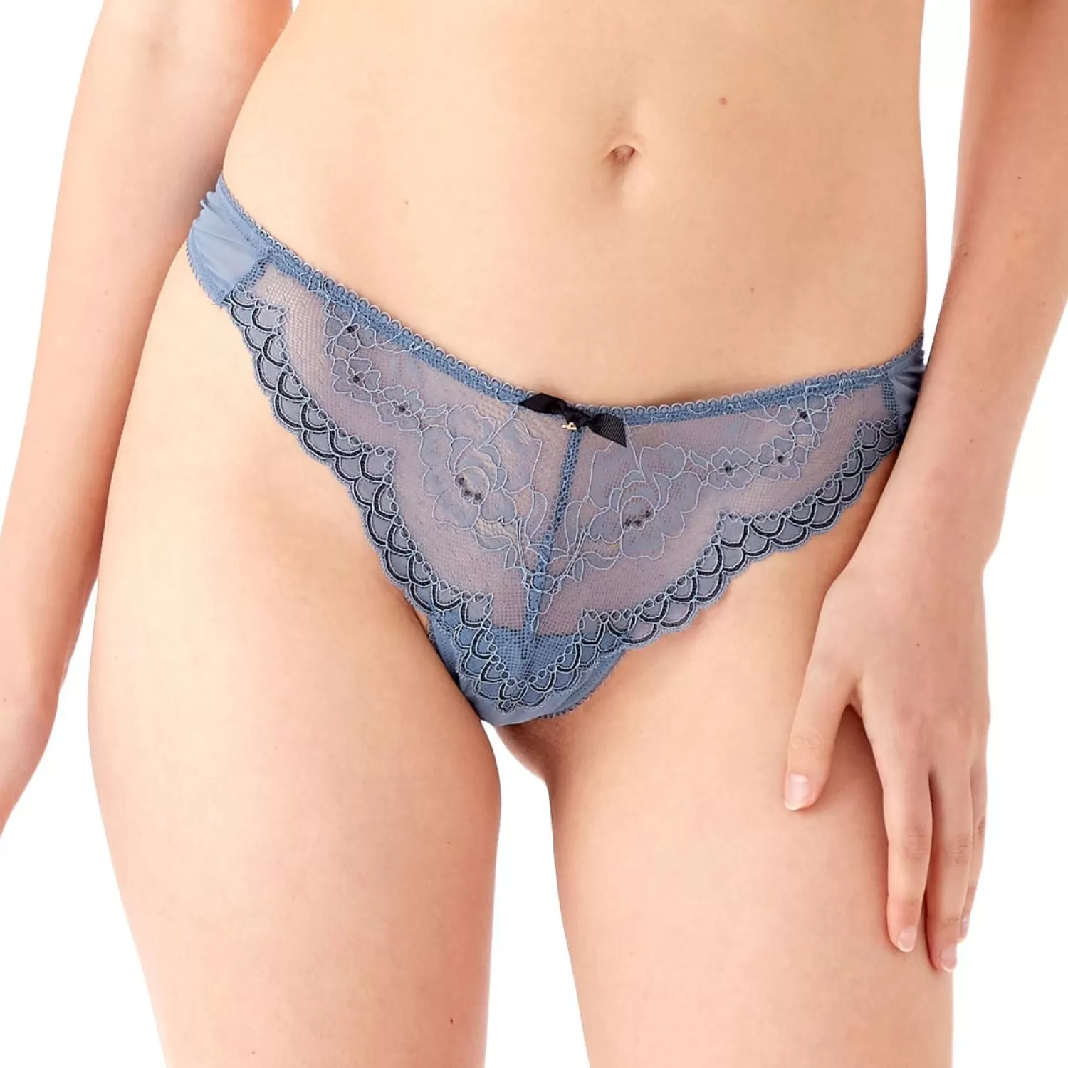 Femme Gossard String-String En Dentelle