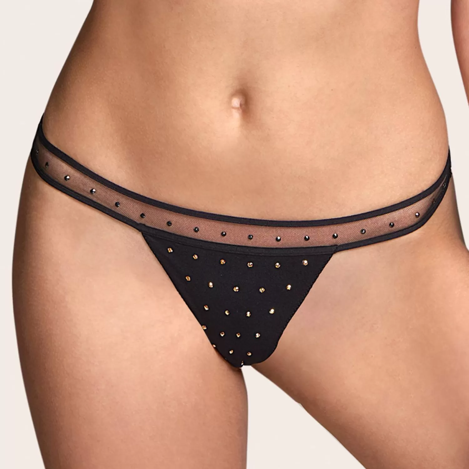 Femme Andres Sarda Tanga-Tanga Strass